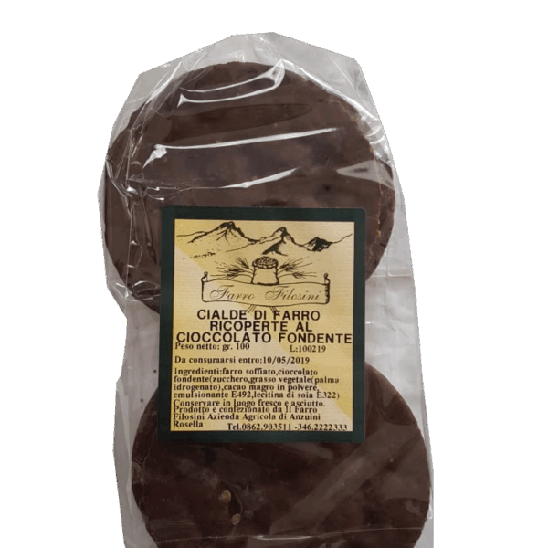 Cialde di Farro ricoperte al cacao