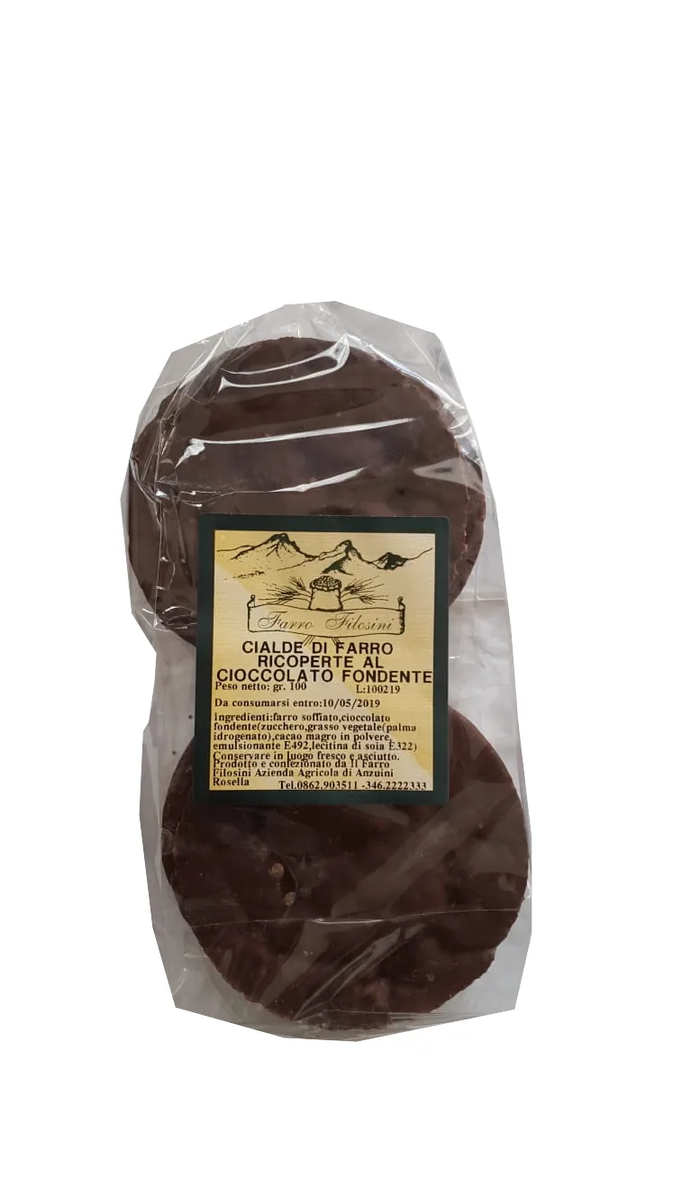 Cialde di Farro ricoperte al cacao