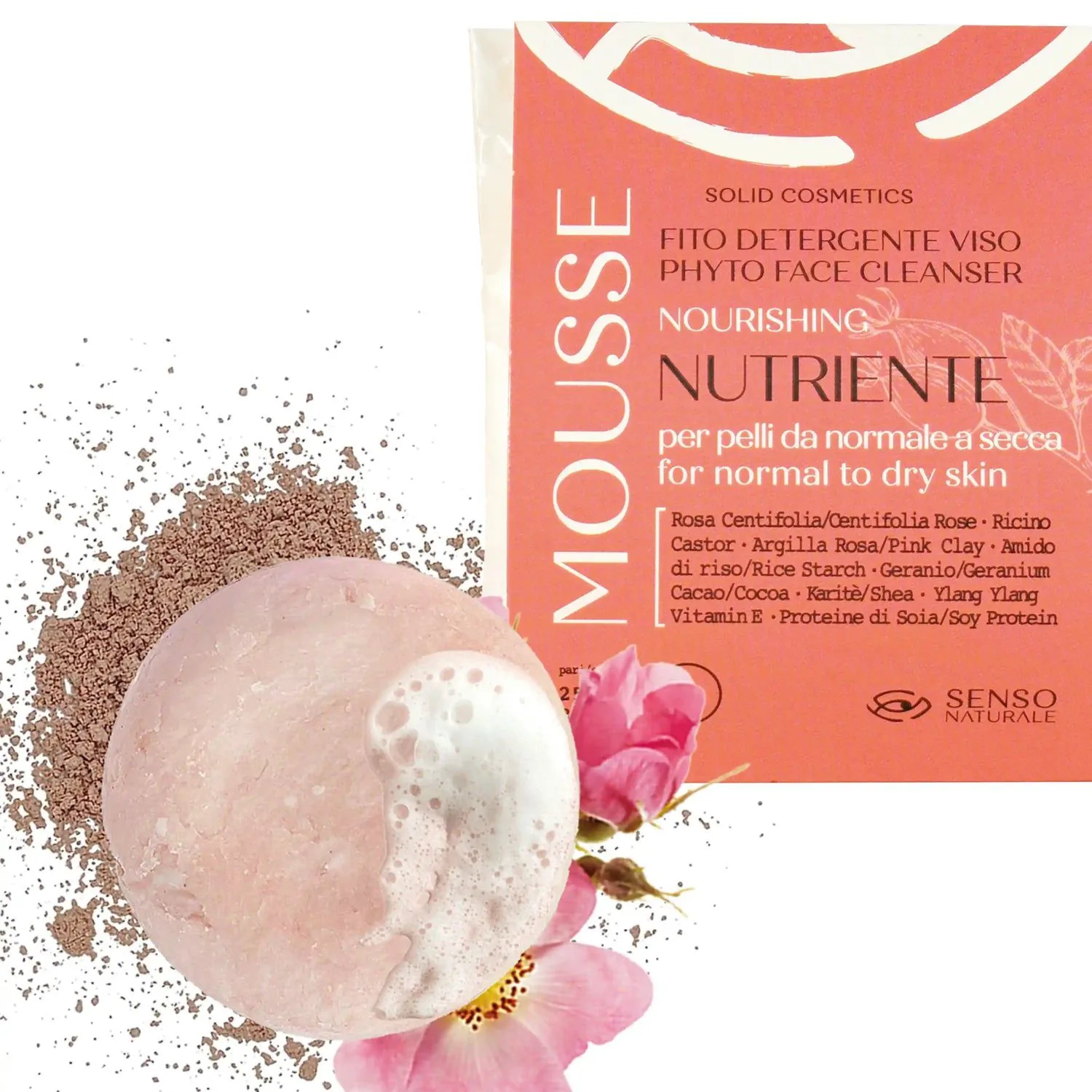 Detergente Mousse Viso Nutriente Pelle Da Normale a Secca