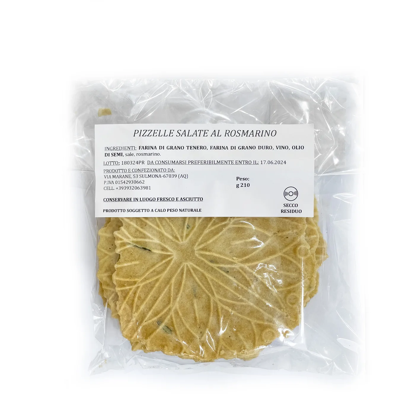 Pizzelle Salate al Rosmarino